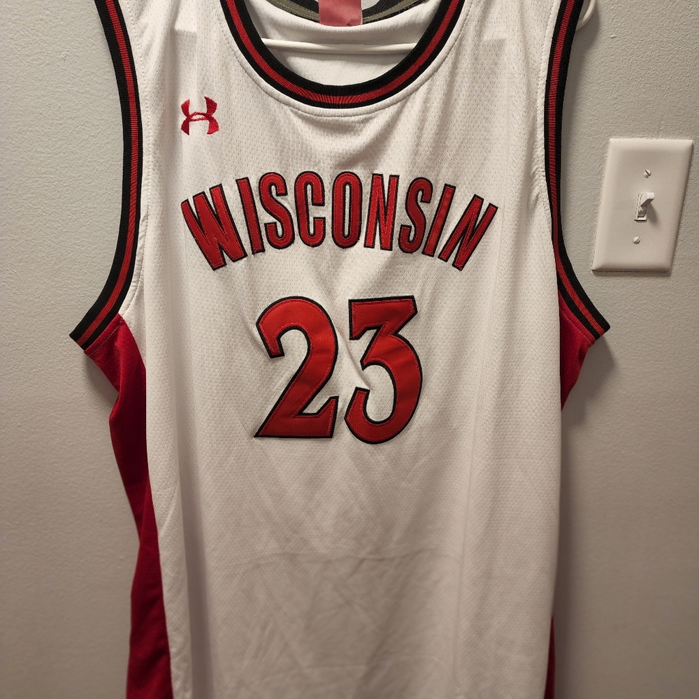 Red and White Under Armour Jersey. It's Gently Used